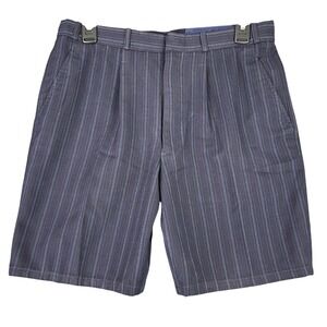 Kwun Kee Tailor Pinstripe Shorts Men 30 Pleated Custom Bespoke Smart Casual Wear
